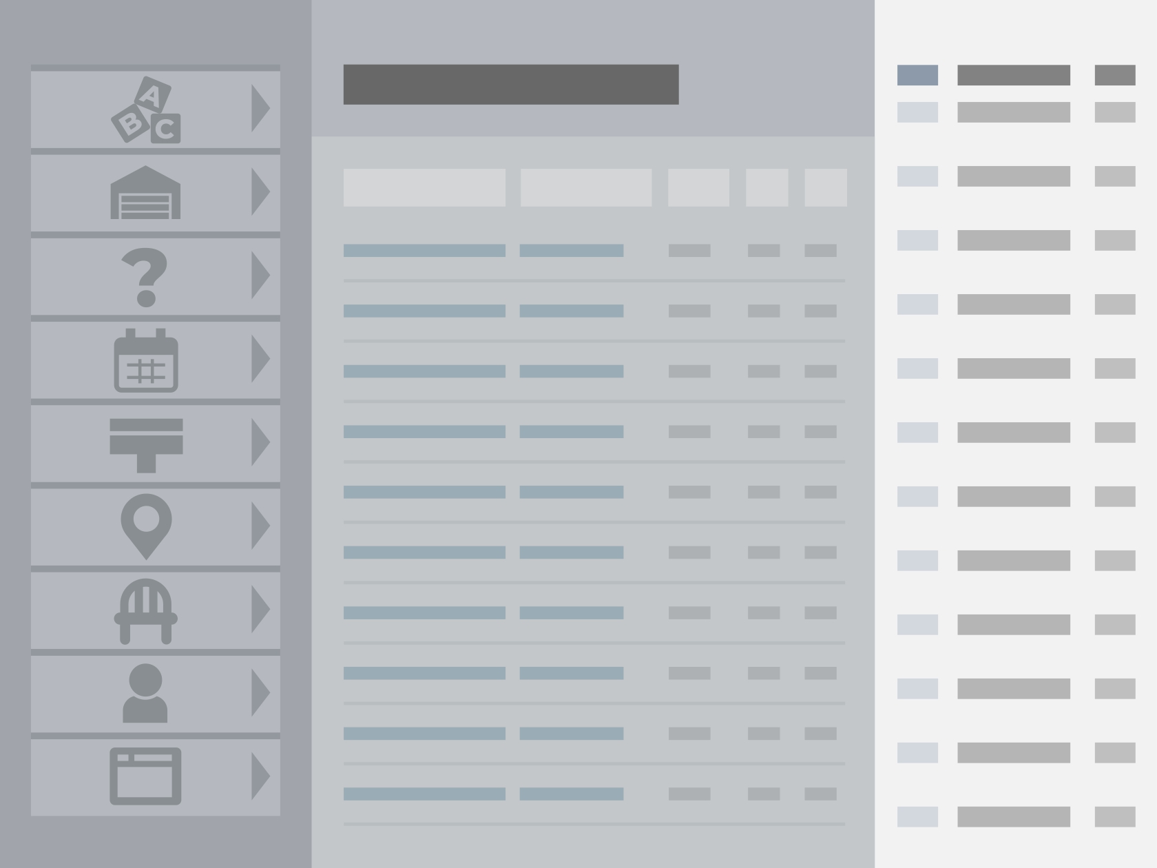 Live inventory dashboard tracking assets across warehouses and venues