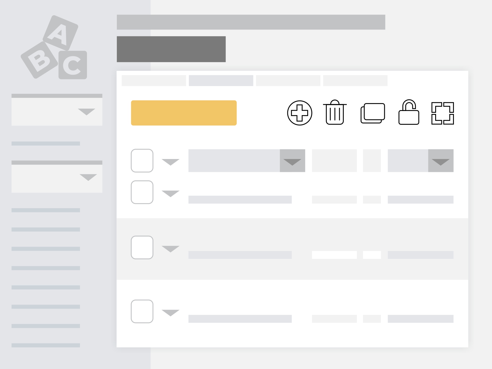 Legacy FF&E catalog management — reuse assets across events