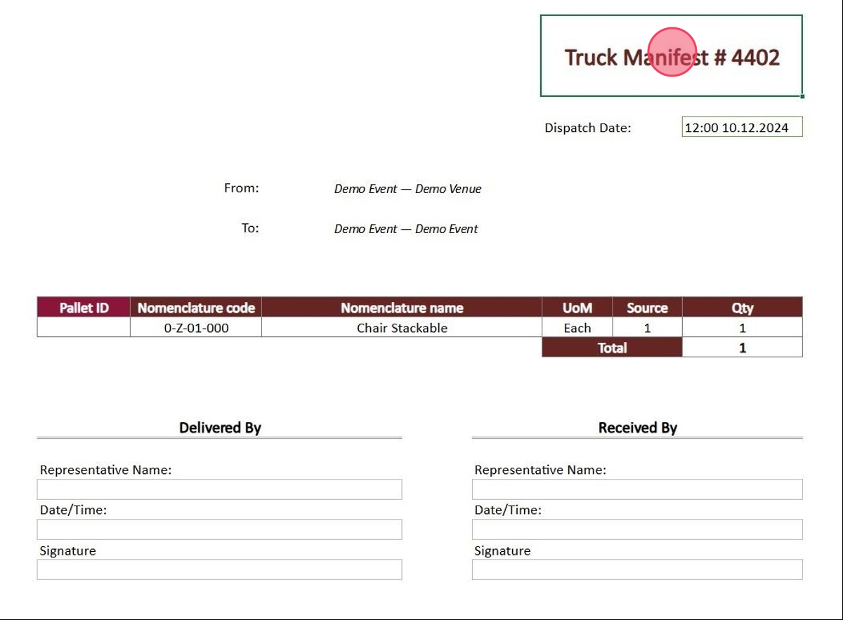 Auto-generated documents